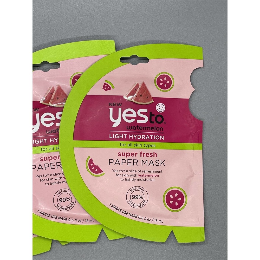Yes To Watermelon Light Hydration Mask Set of 2 Masks #B266